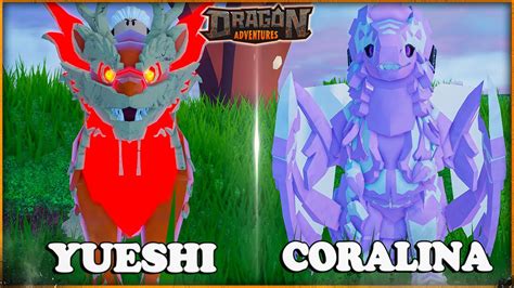 Yueshi Vs Coralina Comparison Roblox Dragon Adventures YouTube