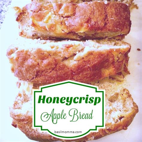 If you're looking for a signature fall cocktail, honeycrisp apple sangria is your answer! Honeycrisp Apple Bread {Quick Bread Recipe} - Basilmomma