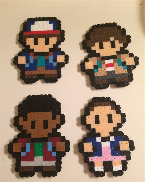 Stranger Things Cast Easy Perler Beads Ideas Hamma Beads Ideas Diy