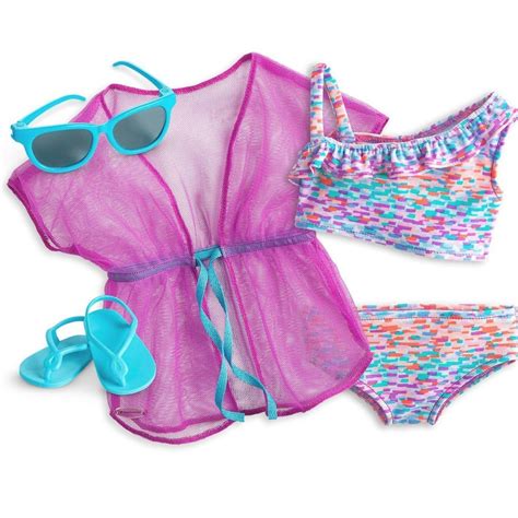 summer fun swimsuit set for 18 inch dolls american girl american girl doll sets american