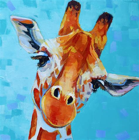 Giraffe Acrylic Painting At Explore Collection Of