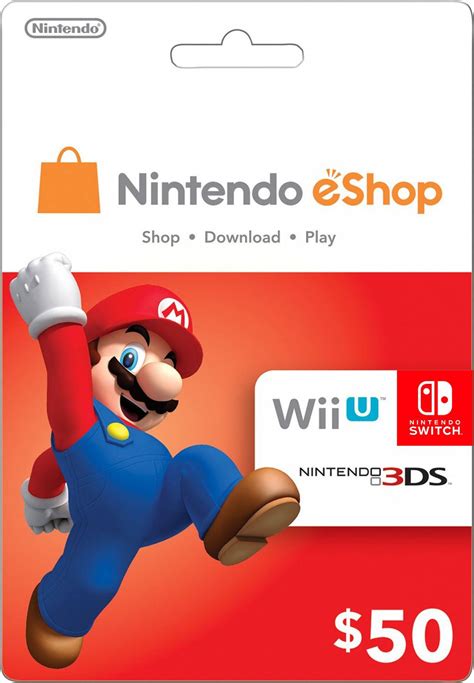 Nintendo Eshop Card 50 Usd Usa Account Digital