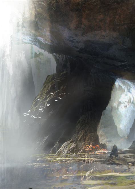 Atmospheric Fantasy Artworks — Cave By Will Roberts