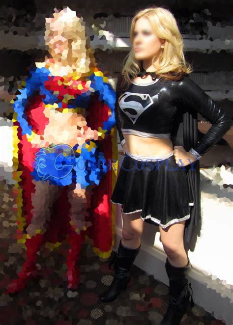 Dark Supergirl Cosplay Costume Black Color Hobbies And Crafts
