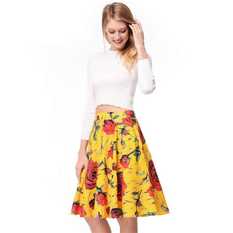 2018 New Arrival Retro Elegant Summer Skirt High Quality Bodycon Skirts