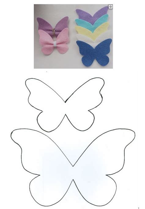 Felt bow pattern tutorial with printable templates 6 bows in 1. Patik icin | Laços de papel, Faixas de cabelo artesanais ...
