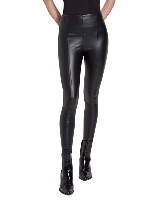 Lysse Black High Waisted Faux Leather Leggings Pinto Ranch