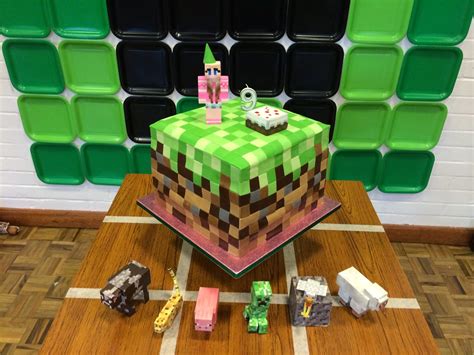 The simple graphics make decorating. Elaine's Sweet Life: Minecraft Party
