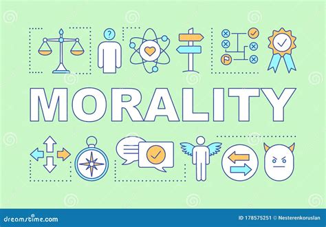 Morality Word Concepts Banner Stock Vector Illustration Of Background