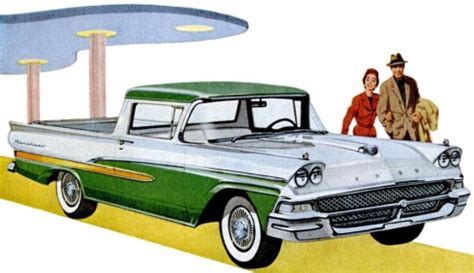 Remarkably Retro - hollyhocksandtulips: Ford Ranchero, 1958