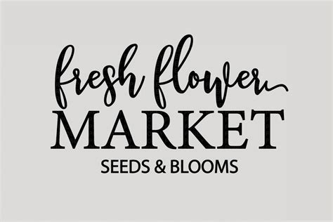 Fresh Flower Market Svg Farmhouse Svg Spring Svg Cricut