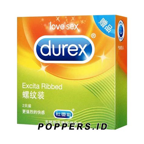 Condom Durex Excita Ribbed Small Box Poppersid