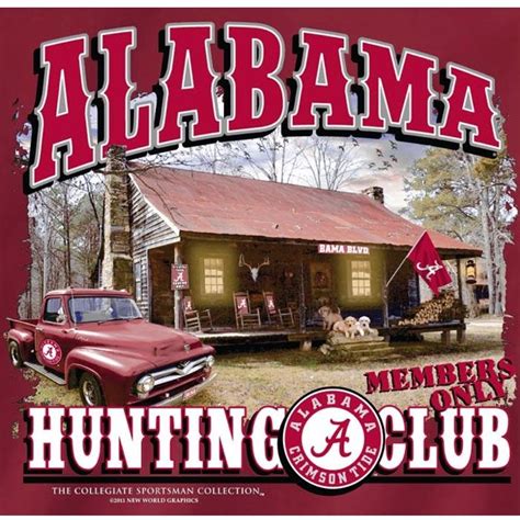 Alabama Hunting Club Sportsman Paradise Crimson Tide Fans Alabama