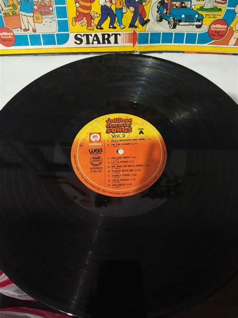 Jollibee Character Songs Lp Or Plaka1984 Hobbies And Toys Music