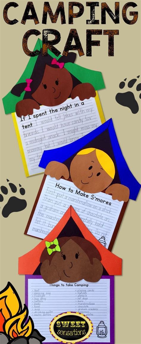 Choose items that go along with this preschool camping activities theme such as: Camping Craft Activity | Camping crafts, Camping theme ...