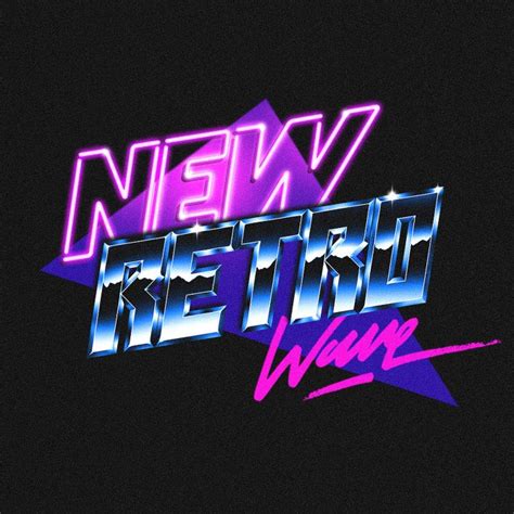 Newretrowave Logo By Overglow Retro Waves Neon Typography Retro Designs