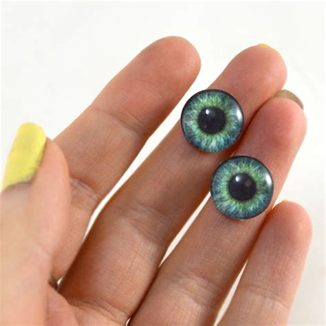 14mm Glass Eyes Tagged Insect Glass Eyes Handmade Glass Eyes