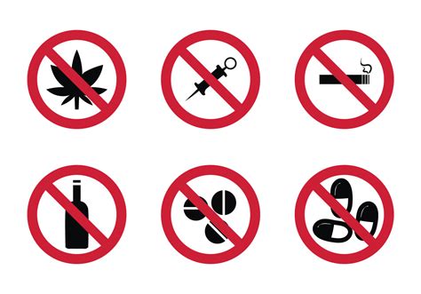Free No Drugs Vector Icon Download Free Vector Art Stock Graphics