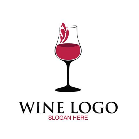 Plantilla De Diseño De Logotipo De Vino Diseño De Borde De Copa De Vino Plantilla De Logotipo De