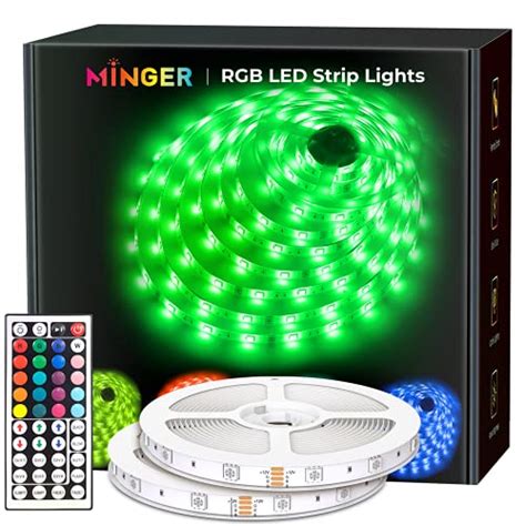 Minger Led Strip Lights 328ft Rgb Led Light Strips With Remote And