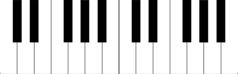 piano keyboard clipart black  white clipart panda