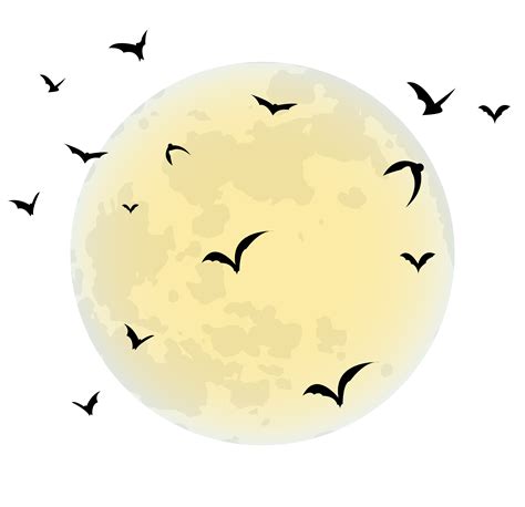 Halloween Full Moon Clip Art Moon Png Download 80007743 Free