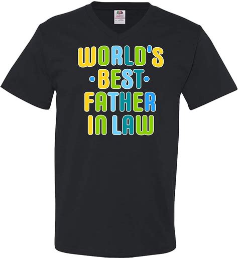 Inktastic Worlds Best Father In Law Men S V Neck T Shirt Clothing