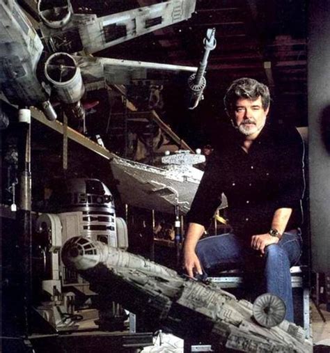 George Lucas With Some Of The Lucasfilm Archives Late