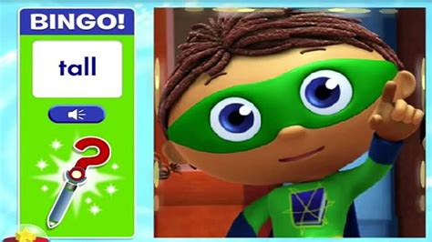 Super Why Reading Power Bingo Super Why Games Pbs Kids Video