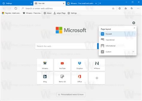 Disable Preload New Tab Page In Microsoft Edge Chromium