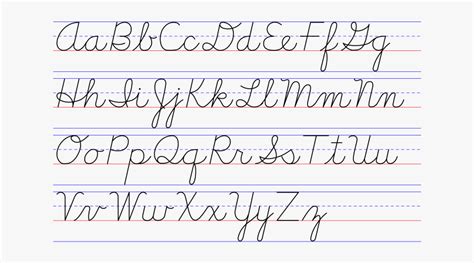 Clip Art Examples Of Handwriting Styles Cursive We Free Transparent