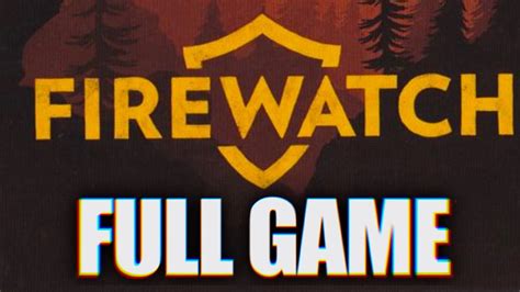 Firewatch Full Game Xbox Series X Youtube