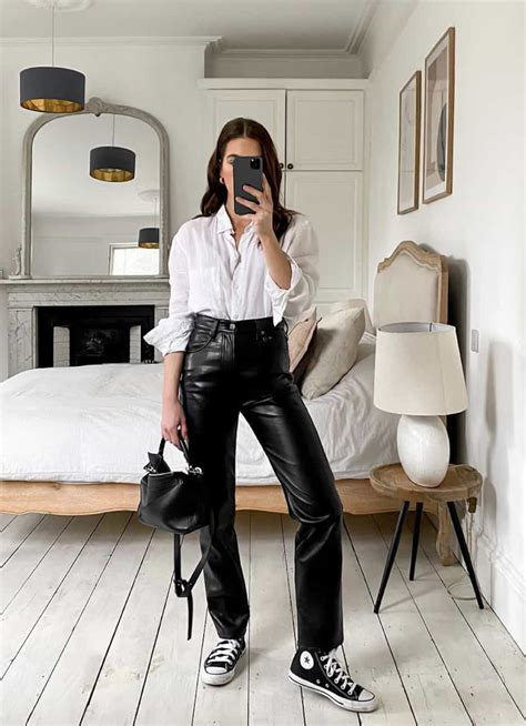 17 chic leather pants outfit ideas