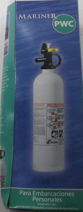 Kidde 420118 mounting bracket for mariner dry chemical fire extinguishers 2.5 lb thru 2.75 lb m5, m10, m110. Kidde Mariner 466636 5 Pwc Fire Extinguisher With Push ...