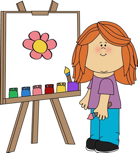 Cartoon Child Painting Clipart Best