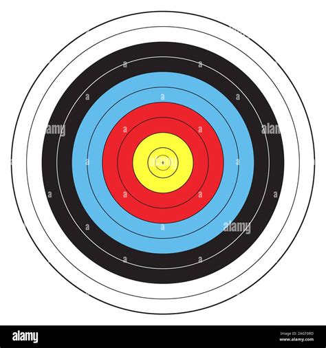 Archery Sport Target Vector Illustration Stock Vector Image And Art Alamy