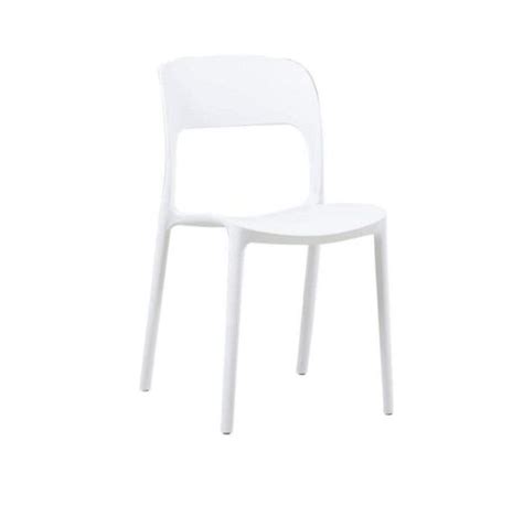 Famous Designers Minimalist Cafe Chairs Resin Plastic Stackable Outdoor