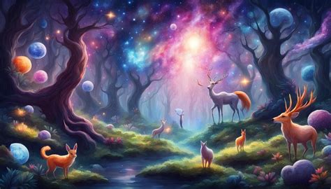 Magic Galaxy Forest Ai Generated Artwork Nightcafe Creator