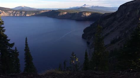 Crater Lake From Mount Thielsen In Oregon Image Free Stock Photo