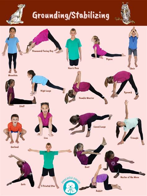Kids Yoga Poses To Regulate Energy Grounding Stabilizing Poses Yoga