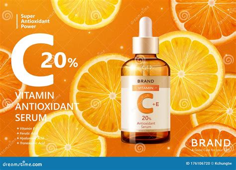 Vitamin C Serum Ads Stock Vector Illustration Of Advertising 176106720