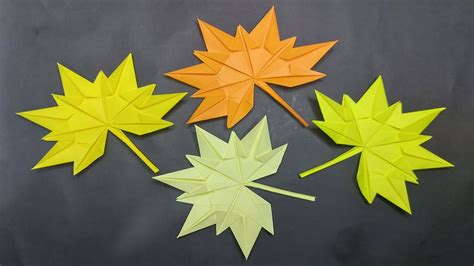 How To Make Maple Leaves With Paper Autumn Leaves Diy Fall Leaf