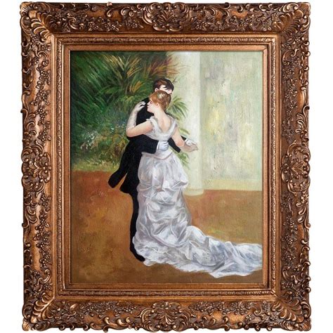 Pierre Auguste Renoir Dance In The City Hand Painted Framed Canvas