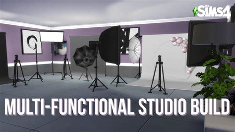 I Made A Functional Photography Studio In The Sims 4 🤍 Youtube