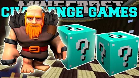 PopularMMOs Pat And Jen Minecraft GAINT CHALLENGE GAMES Lucky Block Mod Modded Mini Game YouTube