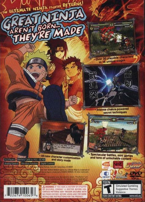 Naruto Ultimate Ninja 2 Sony Playstation 2 Game