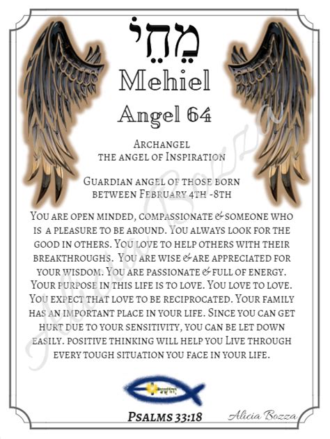 Here Is Your Guardian Angel Of The Day Mehiel Names Of God