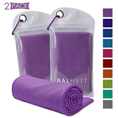 Balhvit 2 Pack Cooling Towel Ice Towel Microfiber Towel For Instant