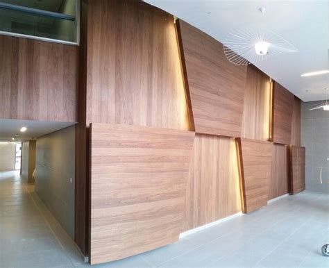 Wood Veneer On Gypsium Board Walls פורנירון Wall Boards Panels Wood