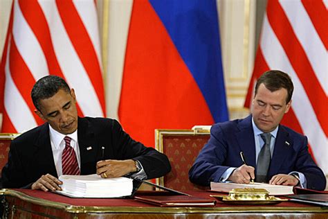 Obama Medvedev Sign Start Treaty On Nuclear Weapons But Russia Is Uneasy